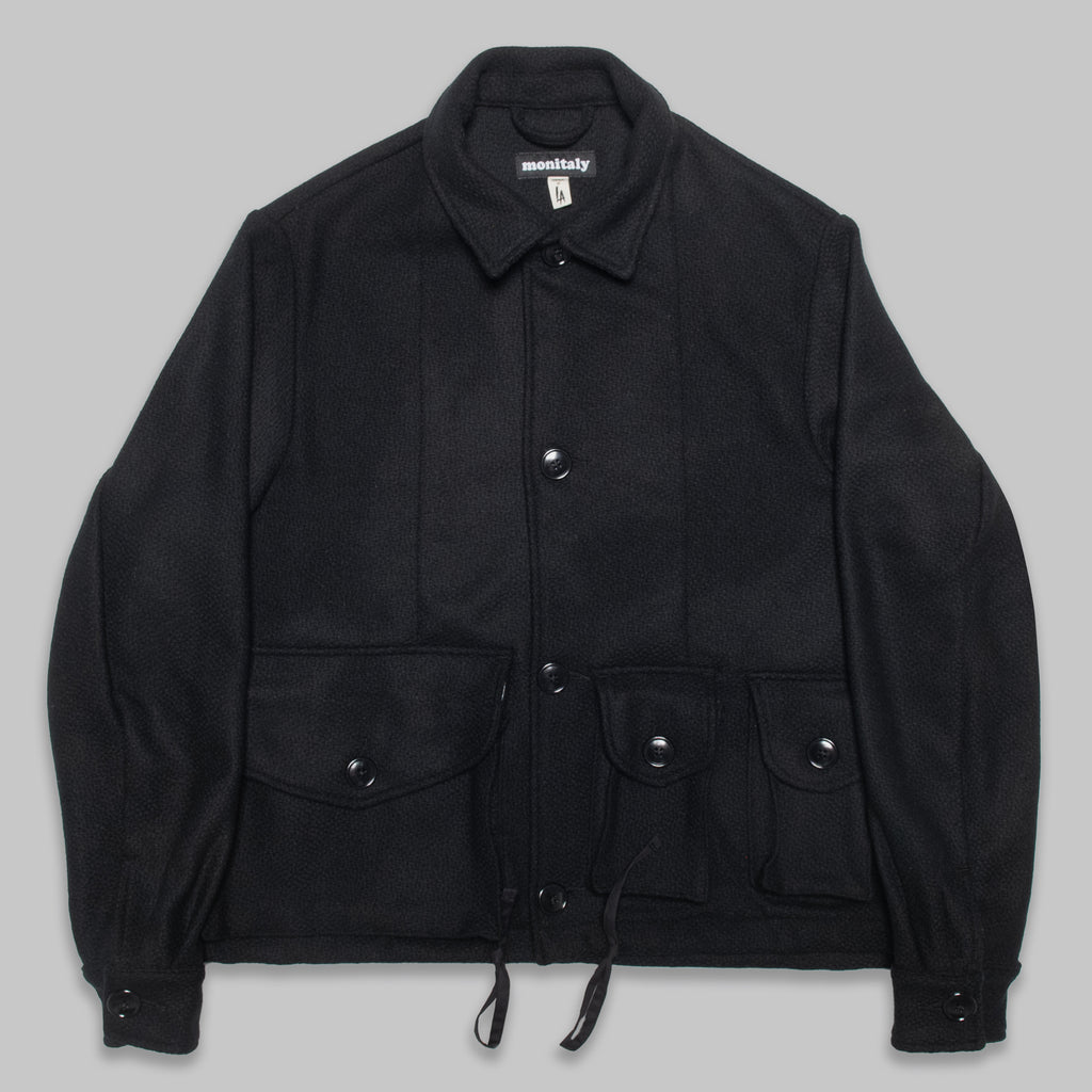 Military Service Jacket Type A - Wool Flannel Vicente Black
