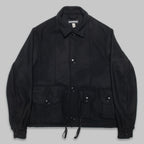 Military Service Jacket Type A - Wool Flannel Vicente Black