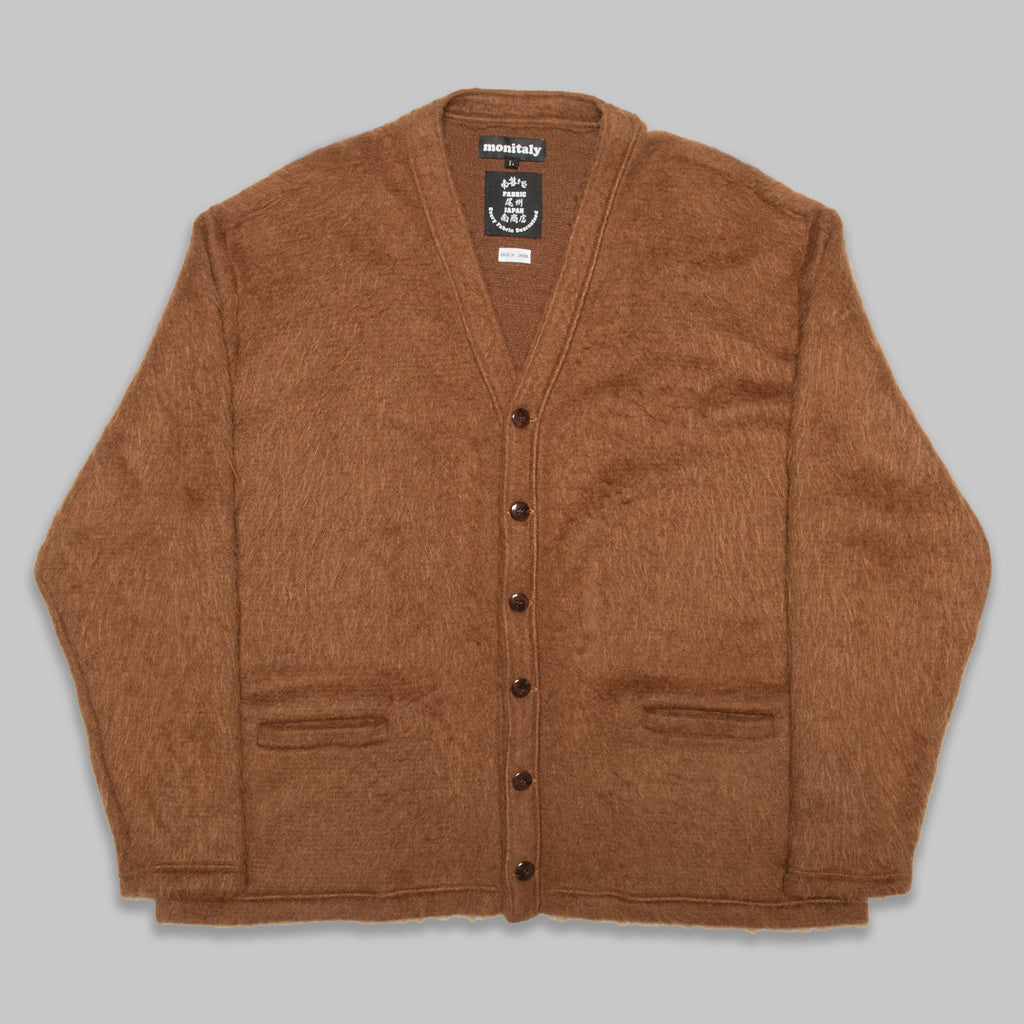 Shaggy V Cardigan - Solid Camel