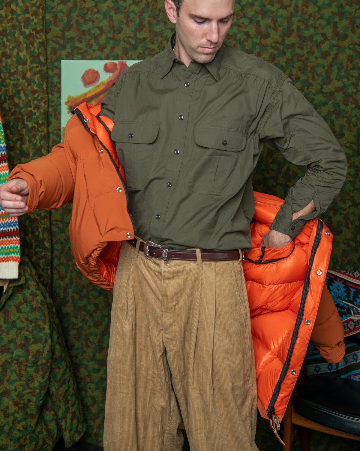 Giorgio Work Shirt - Vancloth Oxford Olive