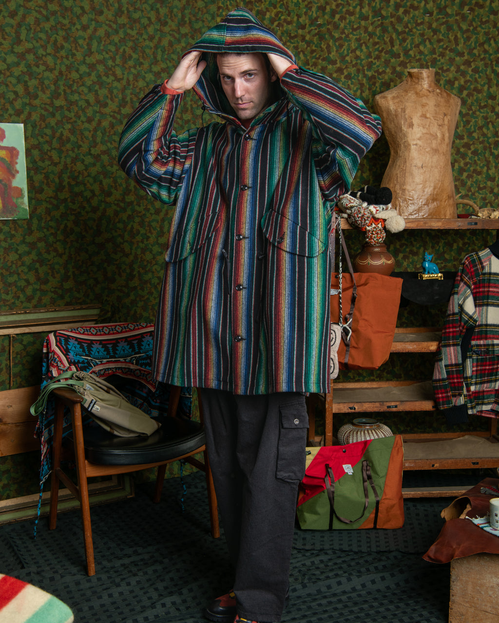Czech Coat - Wool Flannel Sarape