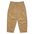 Double Pleat Easy Trouser - Corduroy 8 Wale Khaki
